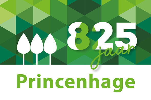 logo van princenhage 825 jaar met tekst in groen