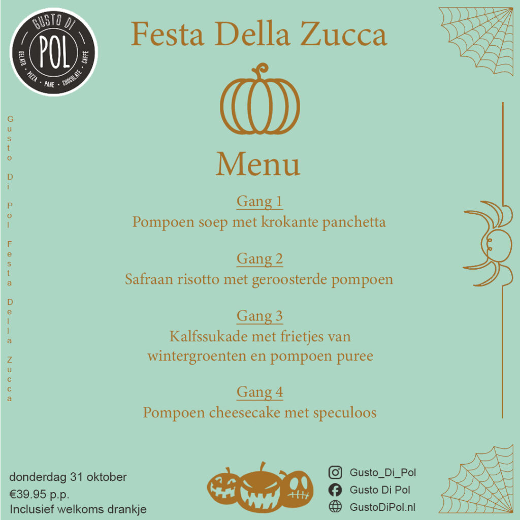 menu festa della zuca