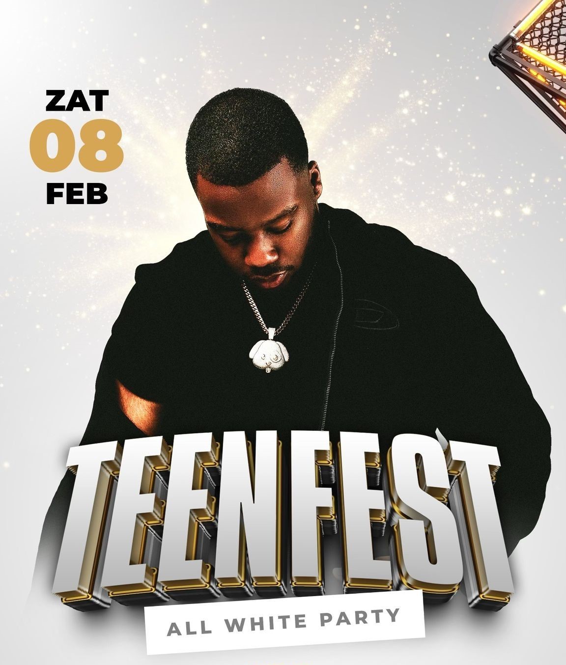 poster "teenfeest"