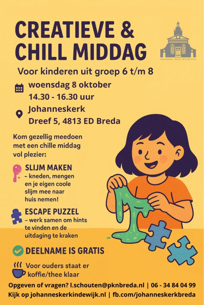 Poster Creatieve en Chill Middag