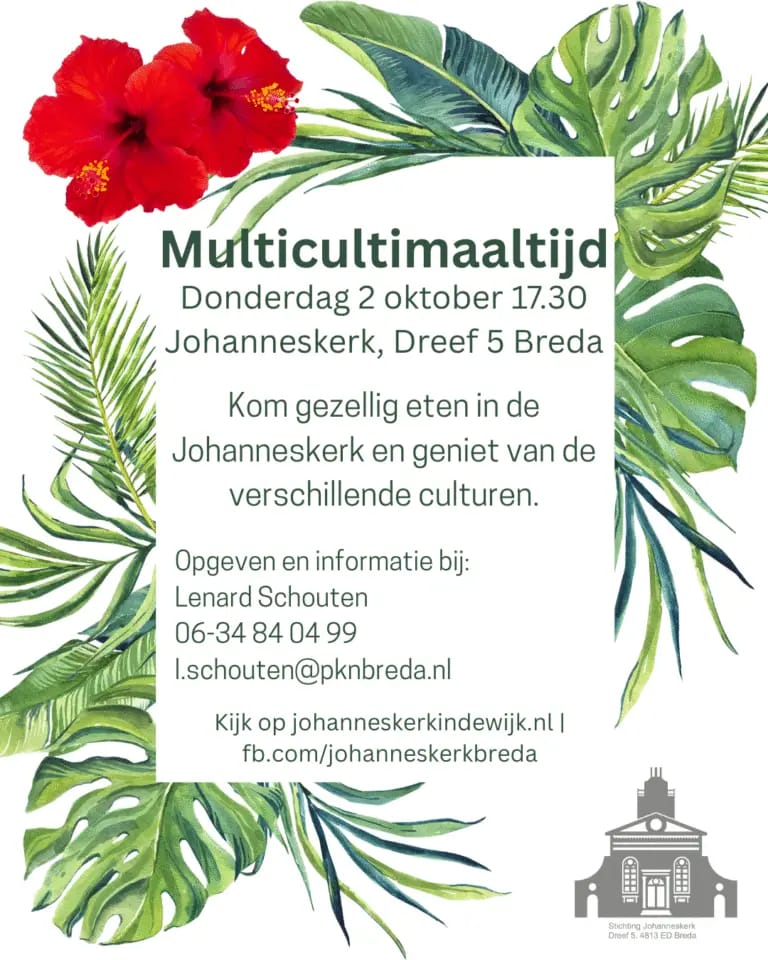 Poster Multicultimaaltijd