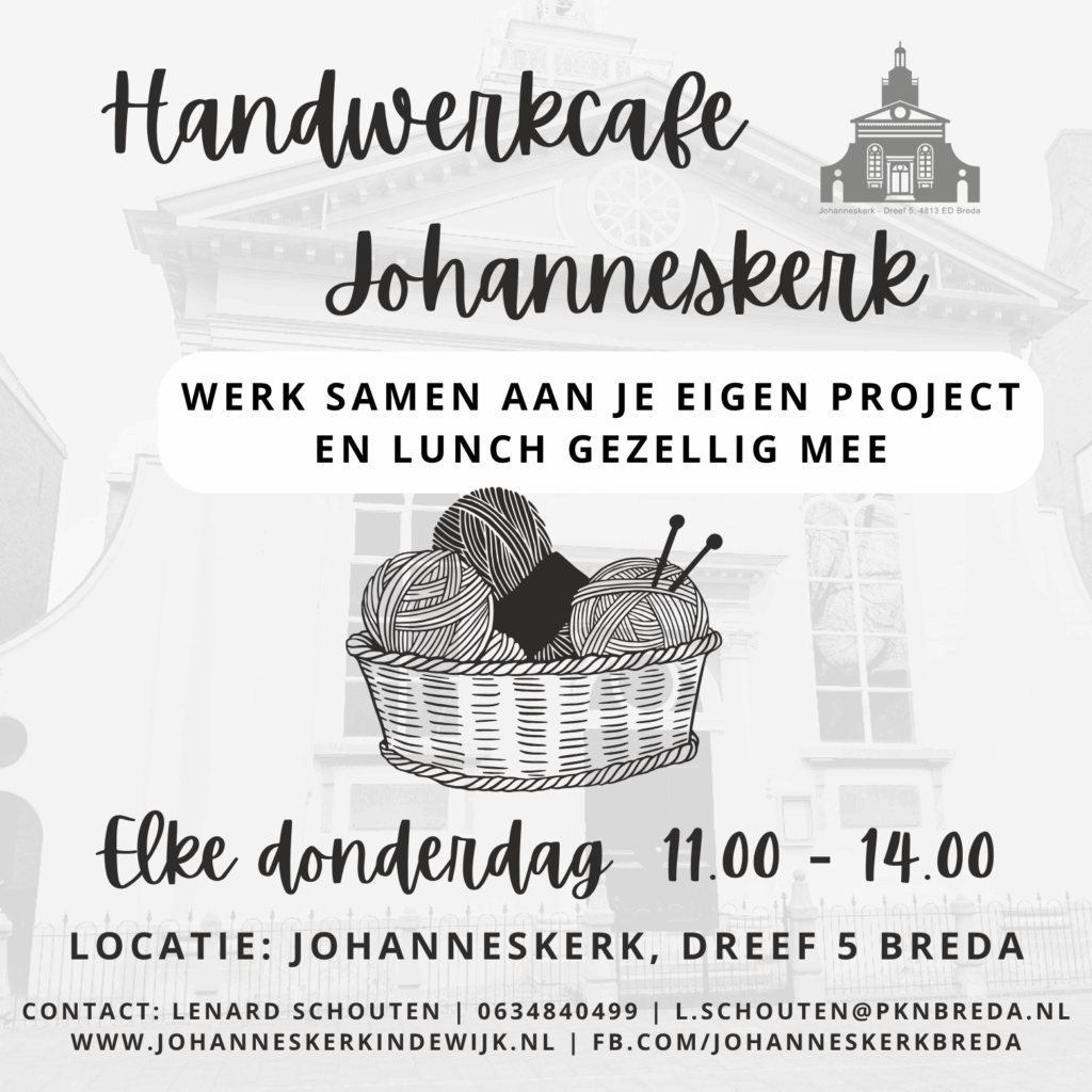 poster Handwerkcafé met lunch