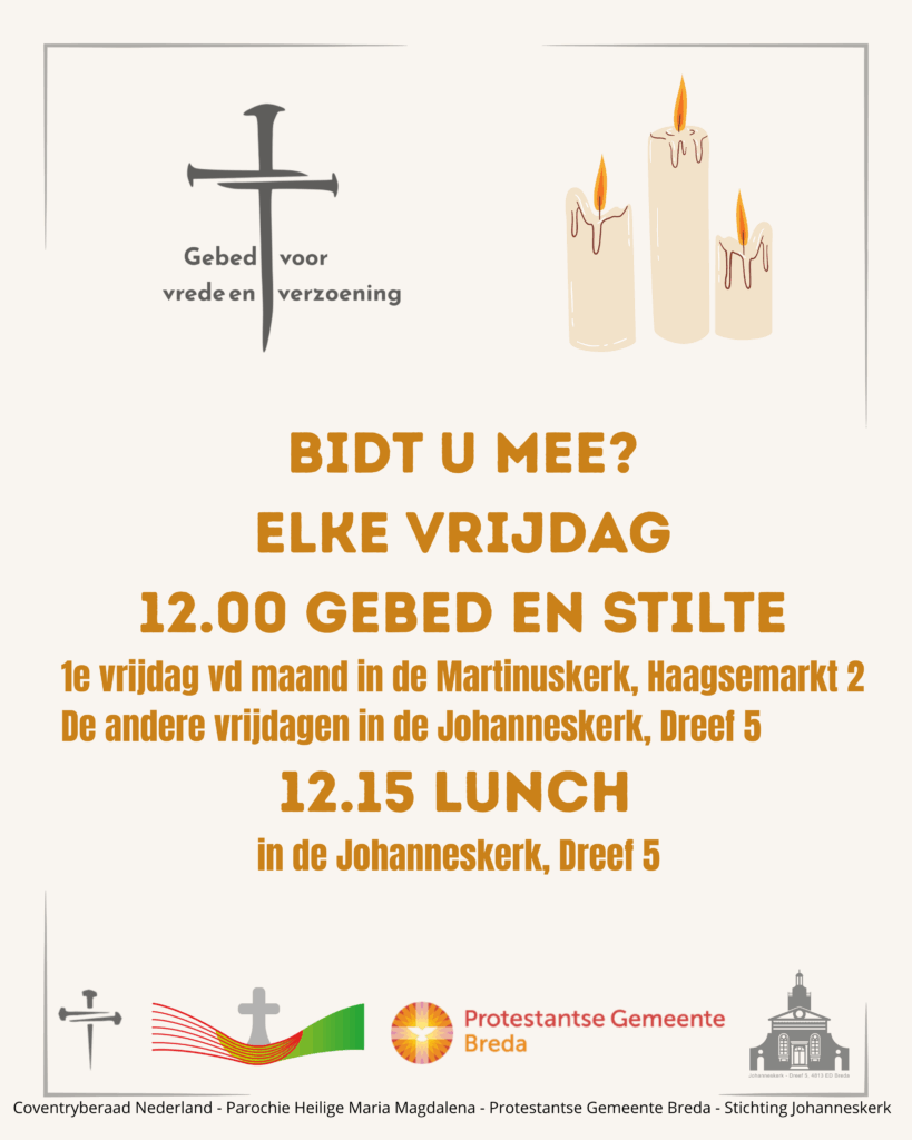 poster gebed st martinuskerk en Johanneskerk