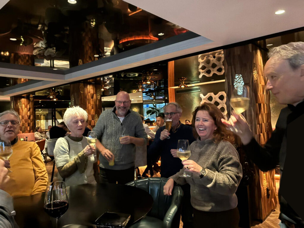 borrel na het planten van de 3 linden