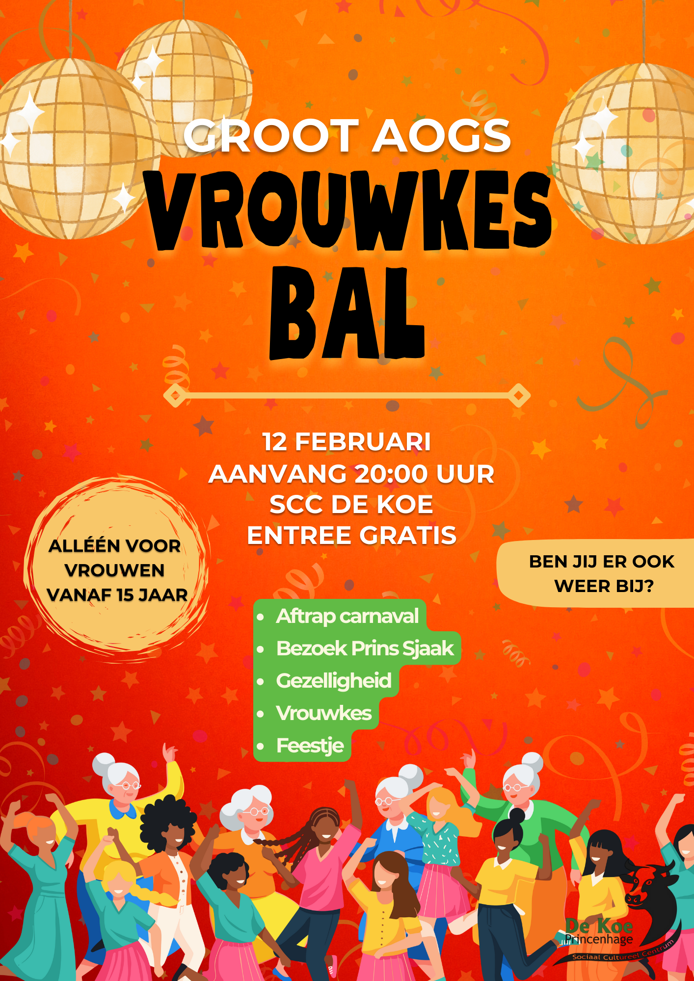 Poster Vrouwkesbal 2026