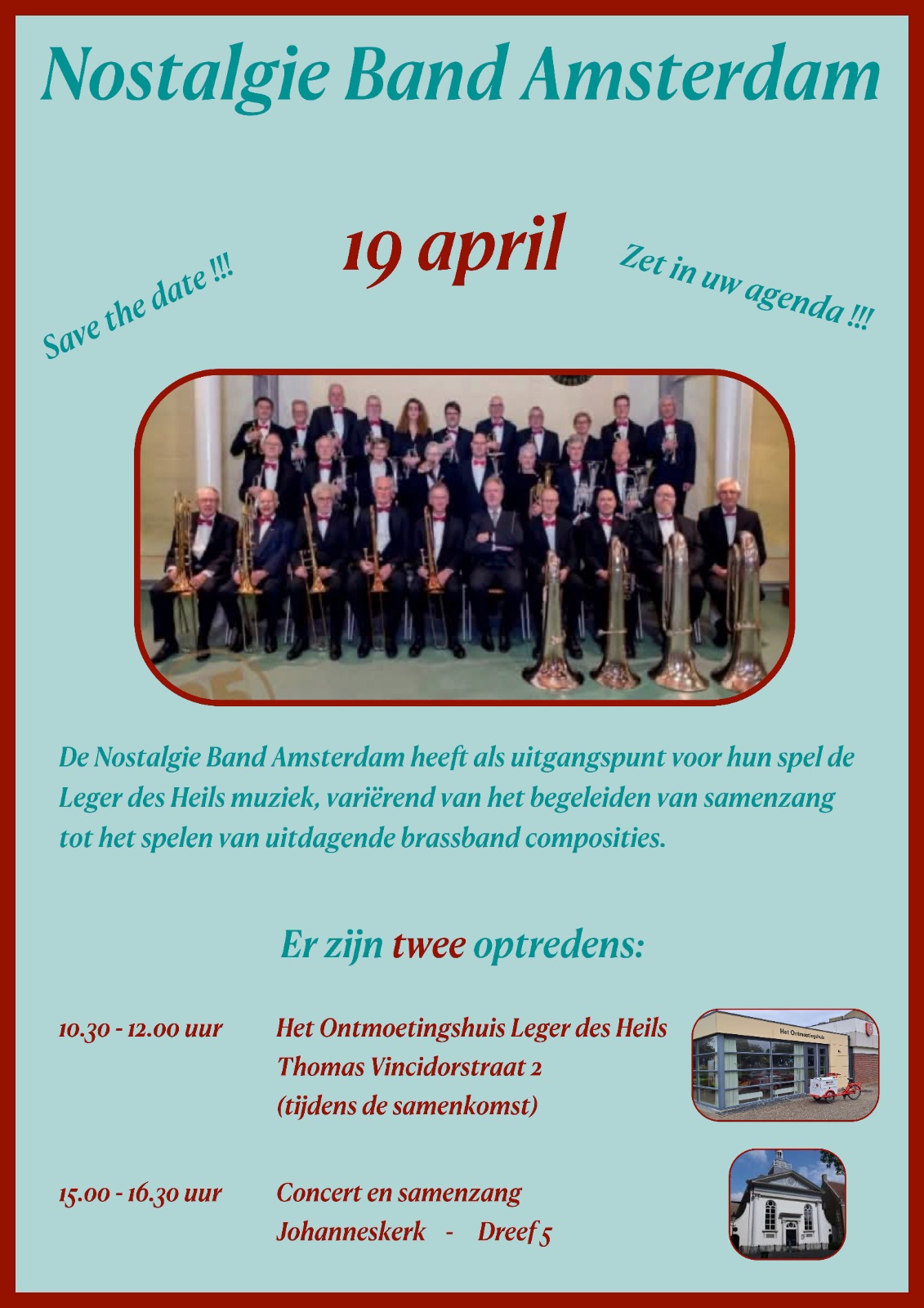 Poster Nostalgie Band Concert