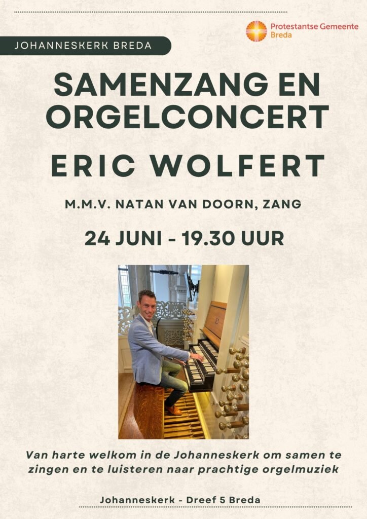 Samenzang en orgelconcert - Eric Wolfert en Natan van Doorn