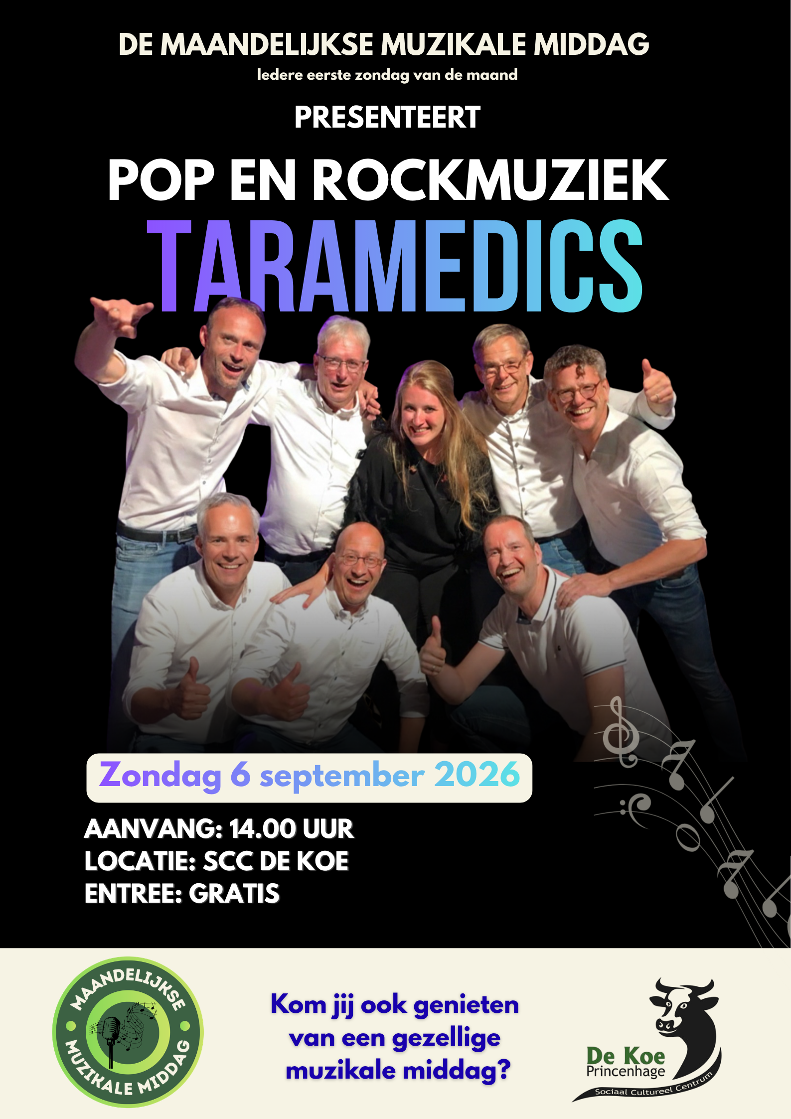 Poster Maandelijkse Muzikale Maandag september