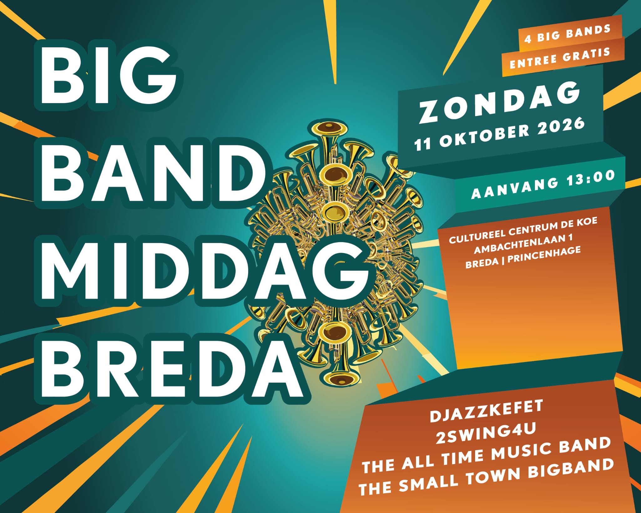 Poster Big Band Middag Breda