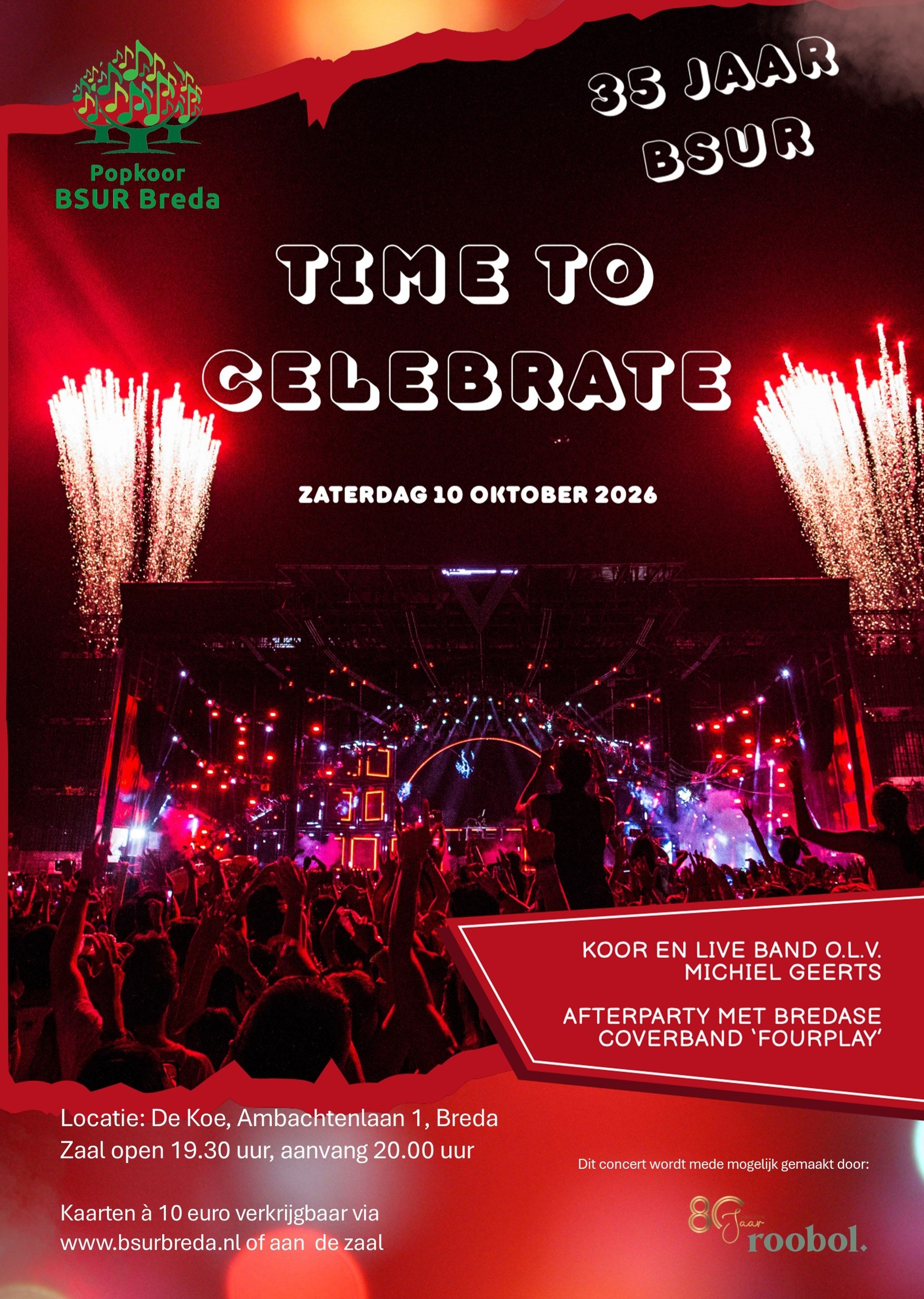 Jubileumconcert Popkoor BSUR Breda