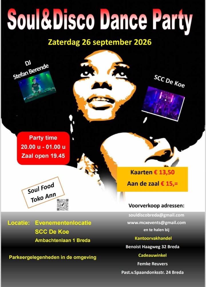 Poster Soul en Disco Party