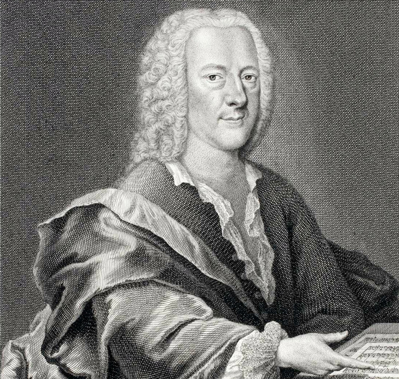 gravure van barokcomponist Georg Philippe Telemann